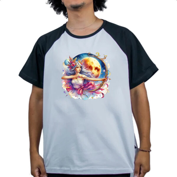Camiseta Raglan Signo Diva de Sagitario - Imagem 4