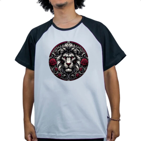 Camiseta Raglan Signo Gotico de Leao - Imagem 4