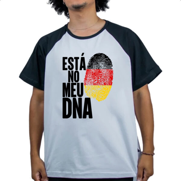Camiseta Raglan Esta no meu DNA Alemanha - Imagem 4