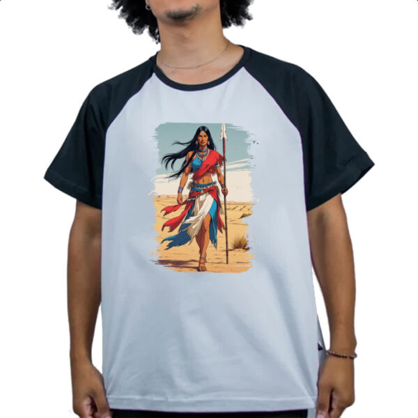 Camiseta Raglan Guerreira Apache - Imagem 4