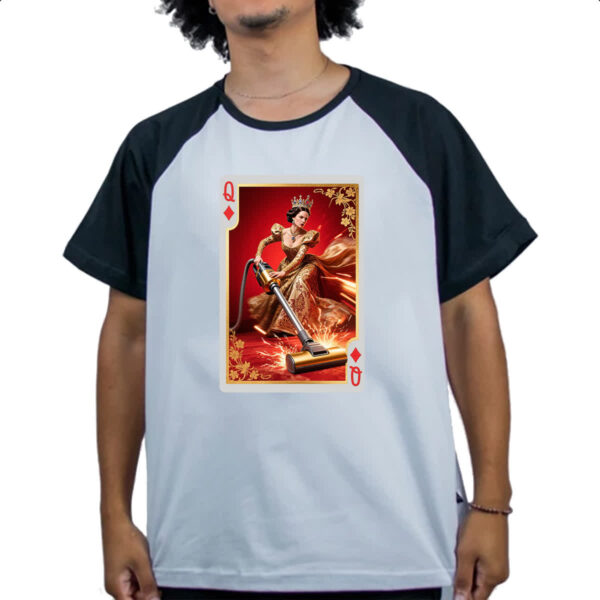 Camiseta Raglan Rainha da limpeza - Imagem 4