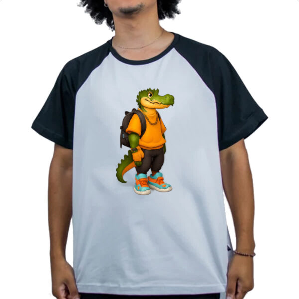 Camiseta Raglan Jacare aventureiro - Imagem 4