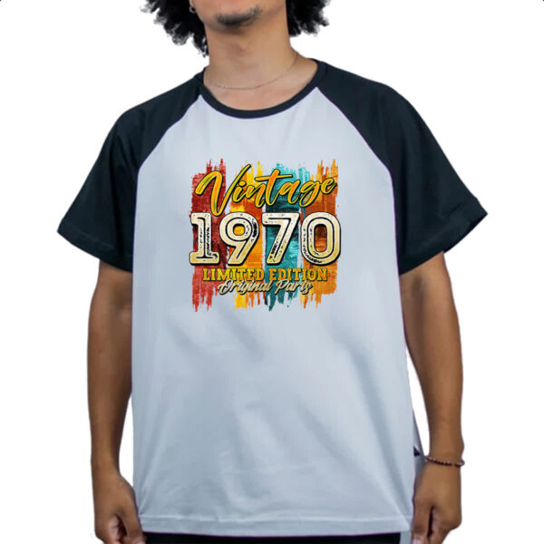 Camiseta Raglan Vintage 1970 Limited Edition - Imagem 4