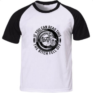 Camiseta Raglan Motorcycle Can you read