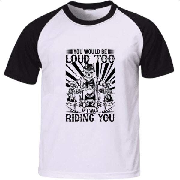 Camiseta Raglan Motorcycle Rinding You