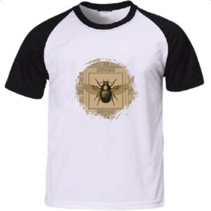 Camiseta Raglan Pergaminho Escaravelho