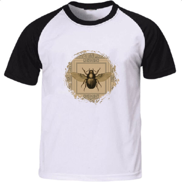 Camiseta Raglan Pergaminho Escaravelho