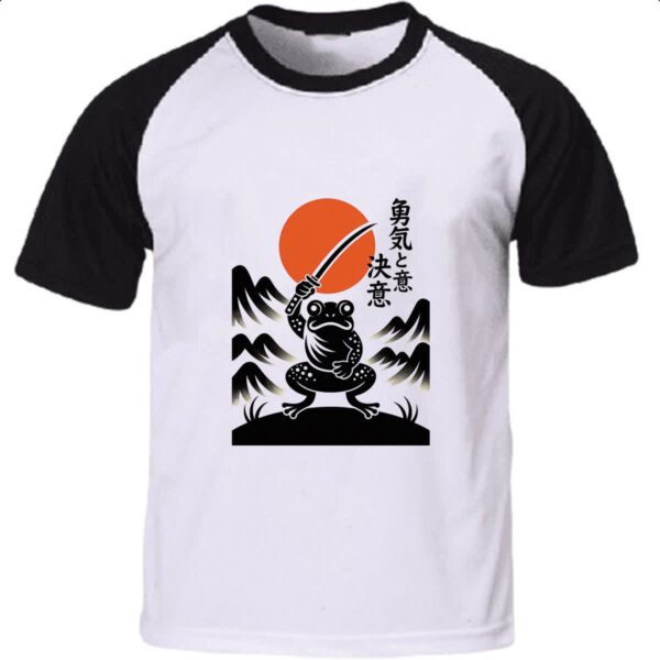 Camiseta Raglan Sapo Samurai Sunset
