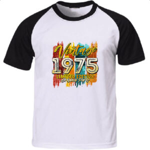 Camiseta Raglan Vintage 1975 Limited Edition