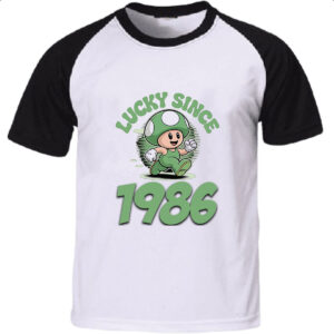 Camiseta Raglan Lucky Since 1986