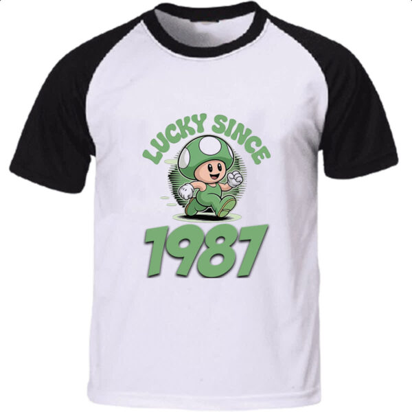 Camiseta Raglan Lucky Since 1987