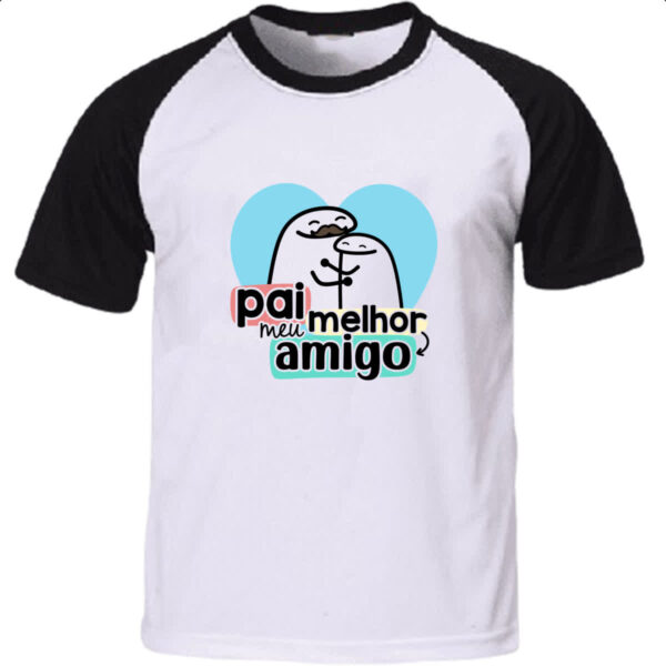 Camiseta Raglan Dia dos Pais Flork Amigo