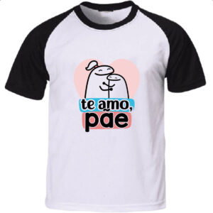 Camiseta Raglan Dia dos Pais Flork Amo Pae