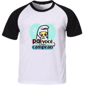Camiseta Raglan Dia dos Pais Flork Campeao