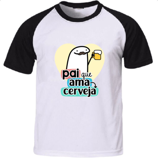 Camiseta Raglan Dia dos Pais Flork Cerveja