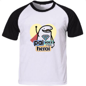 Camiseta Raglan Dia dos Pais Flork Heroi