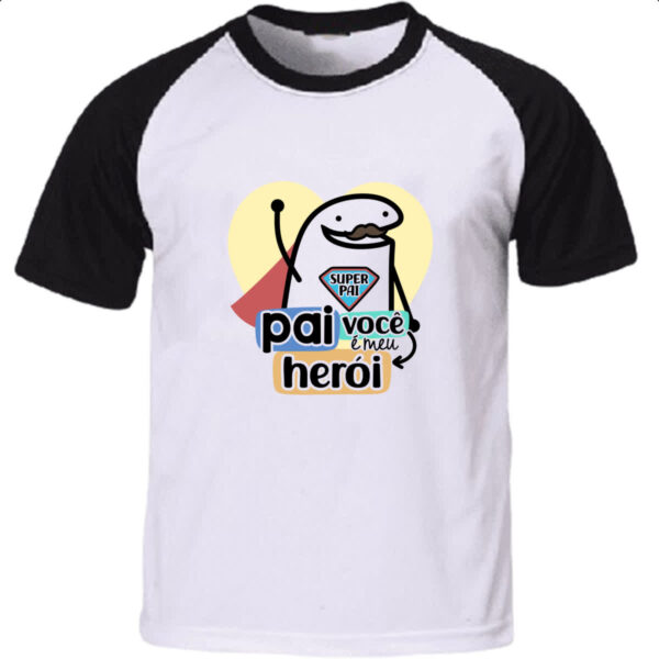 Camiseta Raglan Dia dos Pais Flork Heroi