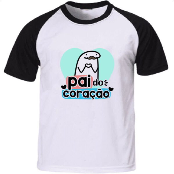 Camiseta Raglan Dia dos Pais Flork do Coracao