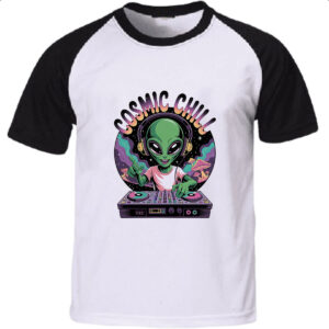 Camiseta Raglan ET Cosmic Chill DJ