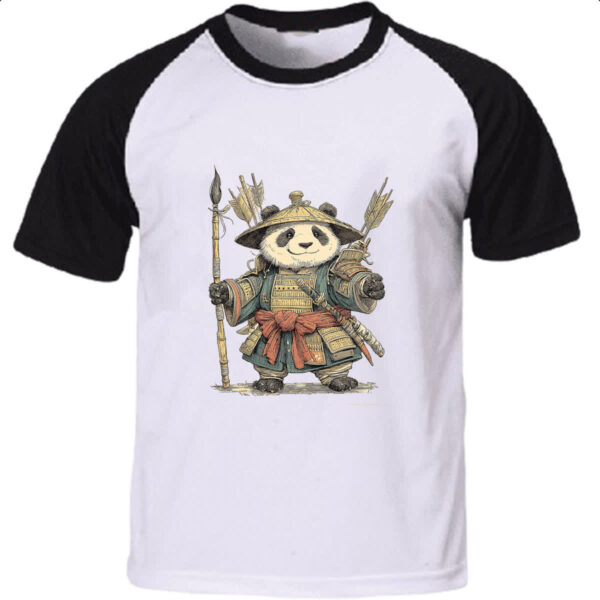Camiseta Raglan Panda Samurai