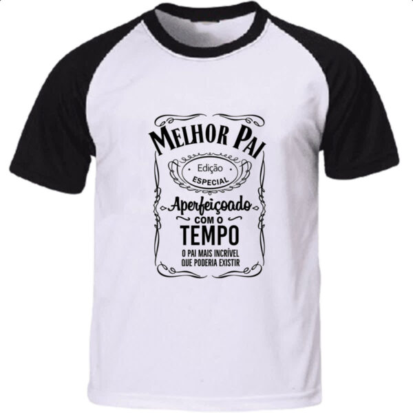 Camiseta Raglan Melhor pai edicao especial