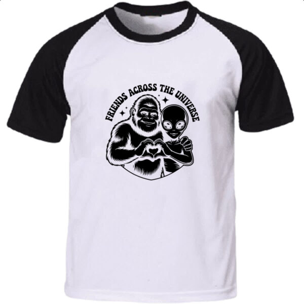 Camiseta Raglan Pe Grande e ET amigos