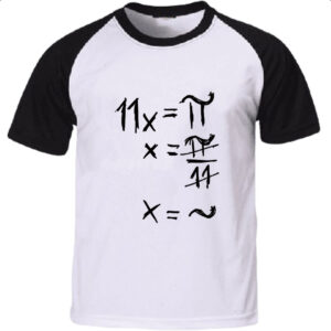Camiseta Raglan Equacao matematica PI TIL
