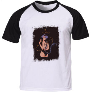 Camiseta Raglan Anime Signo de Escorpiao