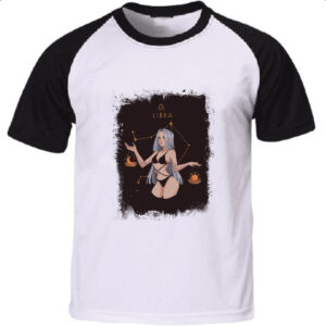 Camiseta Raglan Anime Signo de Libra