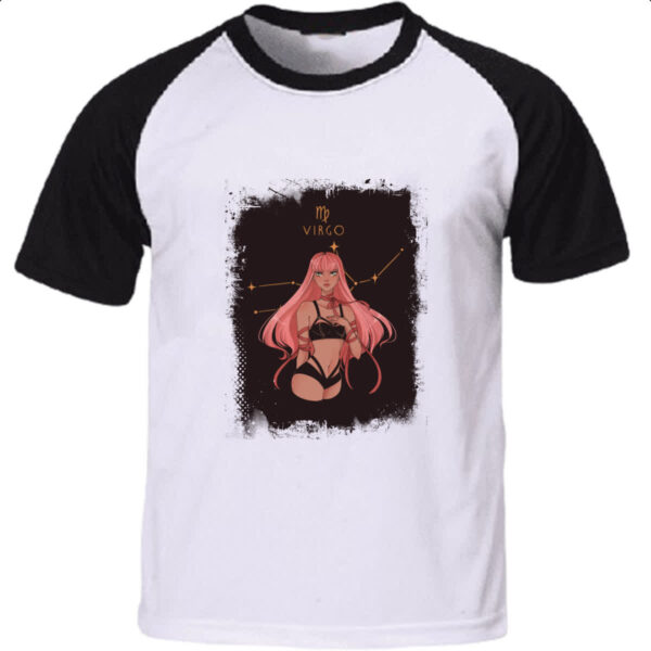 Camiseta Raglan Anime Signo de Virgem
