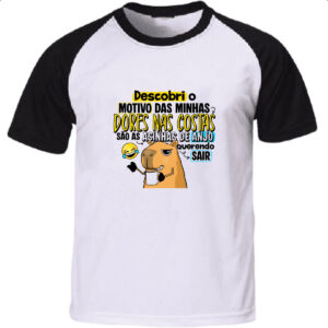 Camiseta Raglan Capivara Dores nas costas