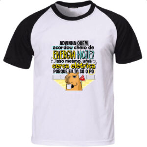 Camiseta Raglan Capivara Energia hoje