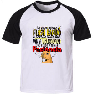 Camiseta Raglan Capivara Flash Rapido