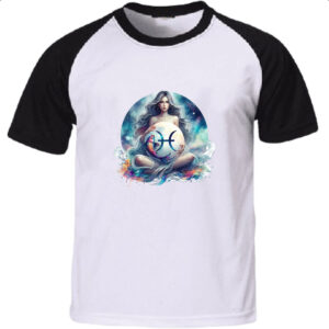 Camiseta Raglan Signo Diva de Peixes