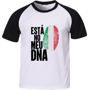 Camiseta Raglan Esta no meu DNA Italia