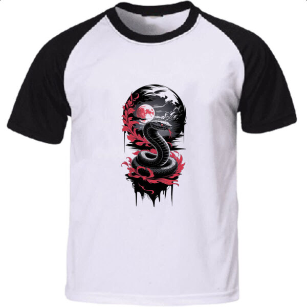 Camiseta Raglan Mamba Negra Red Moon