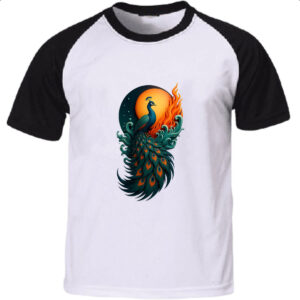 Camiseta Raglan Pavao sunset arte