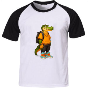 Camiseta Raglan Jacare aventureiro