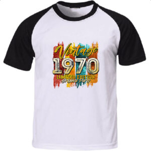 Camiseta Raglan Vintage 1970 Limited Edition