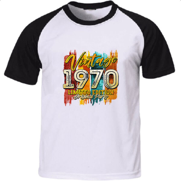 Camiseta Raglan Vintage 1970 Limited Edition