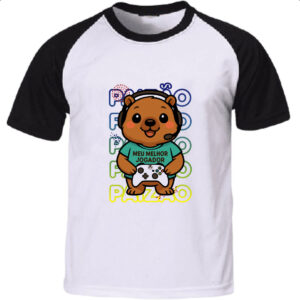 Camiseta Raglan Capivara Paizao Gamer