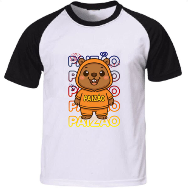 Camiseta Raglan Capivara Paizao Paizao