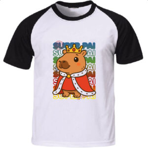 Camiseta Raglan Capivara Paizao Rei