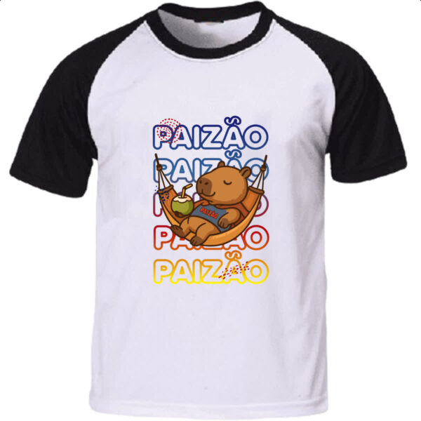 Camiseta Raglan Capivara Paizao Relax