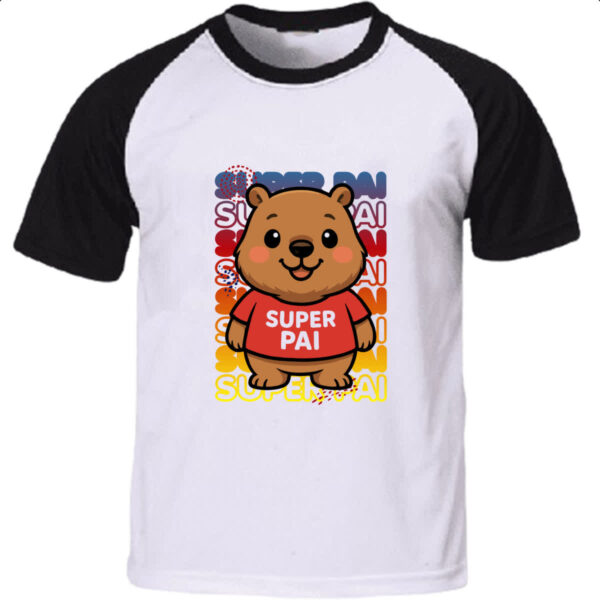 Camiseta Raglan Capivara Paizao Super Pai 1