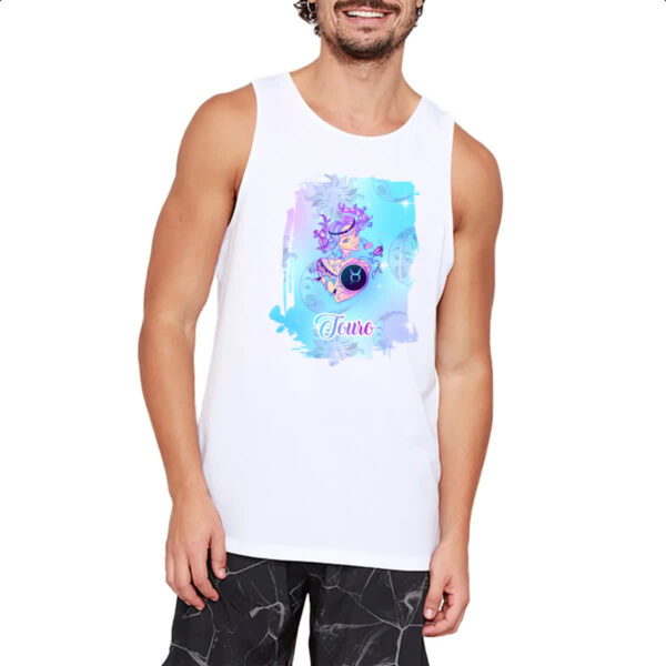 Camiseta Regata Touro fundo zodiacal - Imagem 2