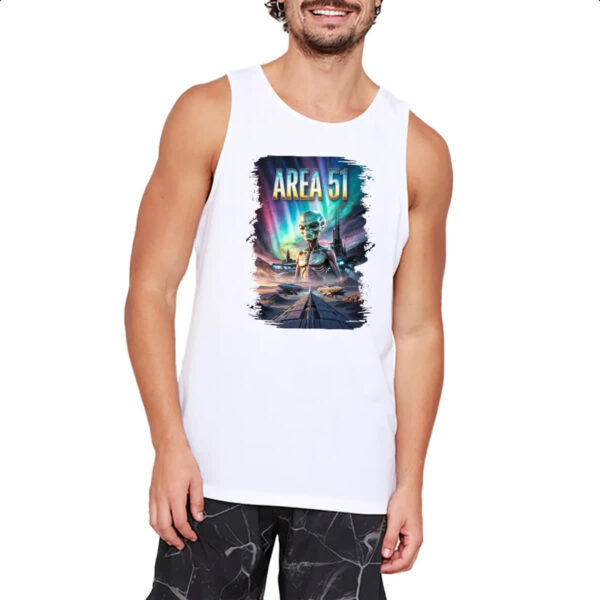 Camiseta Regata Area 51 Poster Futurista - Imagem 2