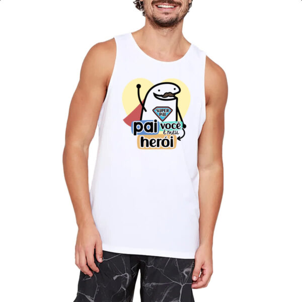 Camiseta Regata Dia dos Pais Flork Heroi - Imagem 2