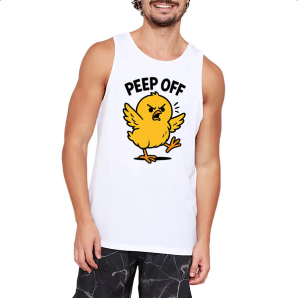 Camiseta Regata Pintinho Amarelo Peep Off - Imagem 2