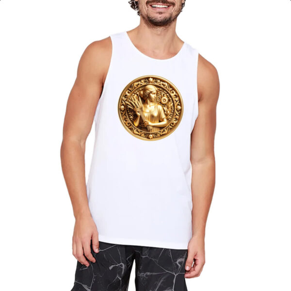 Camiseta Regata Signo de Virgem moeda de ouro - Imagem 2